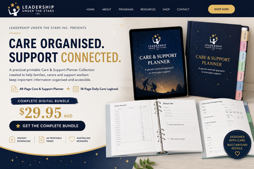 Support and Care Planner Bundle $29.95